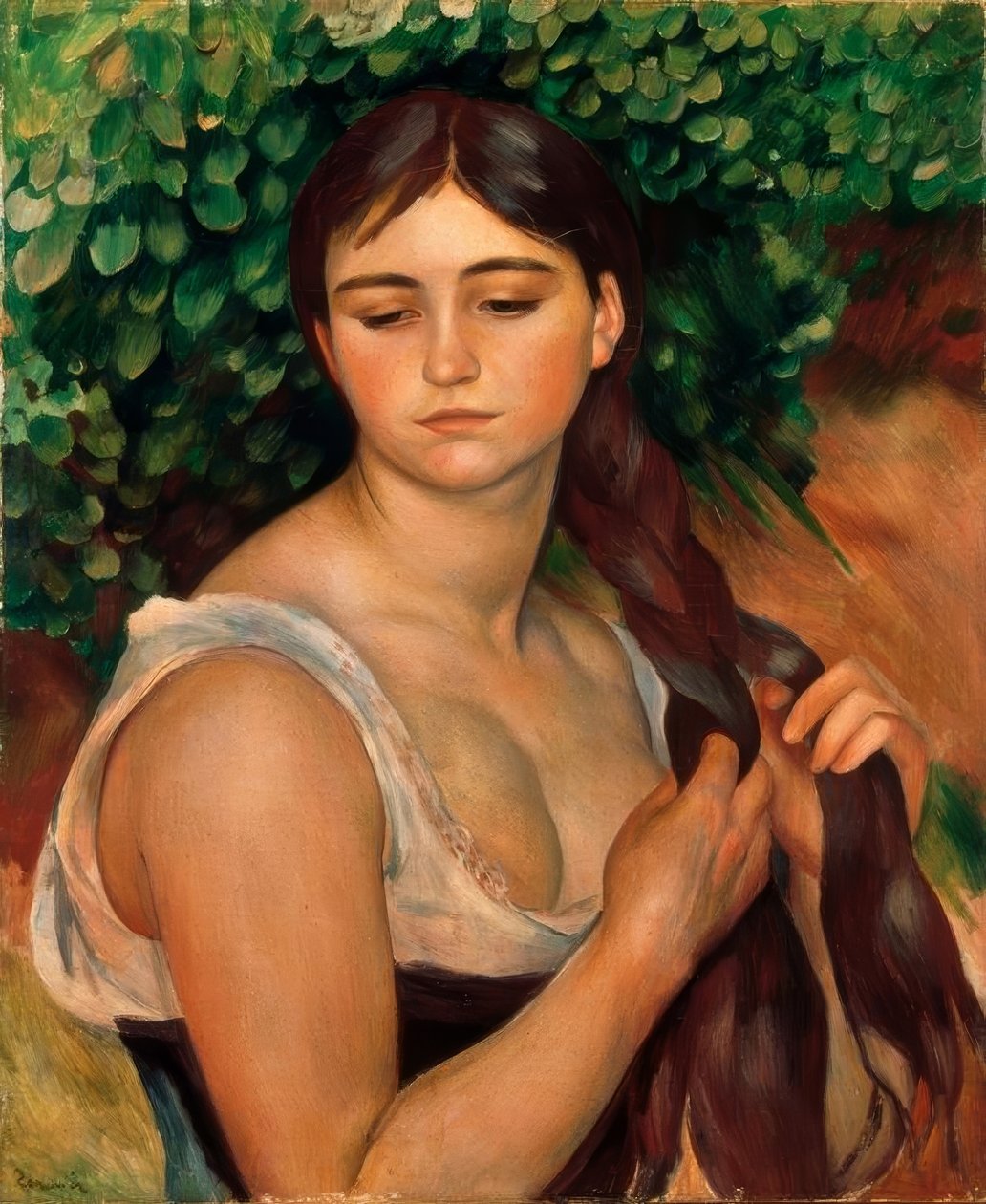 Warkocz autorstwa Pierre Auguste Renoir
