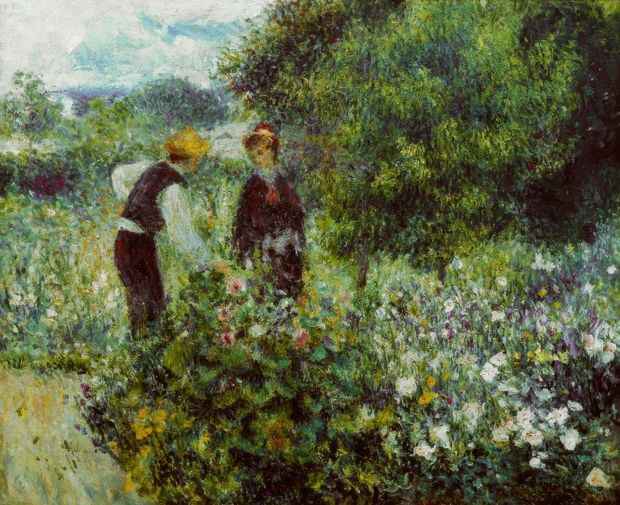 Zbieranie kwiatów autorstwa Pierre Auguste Renoir