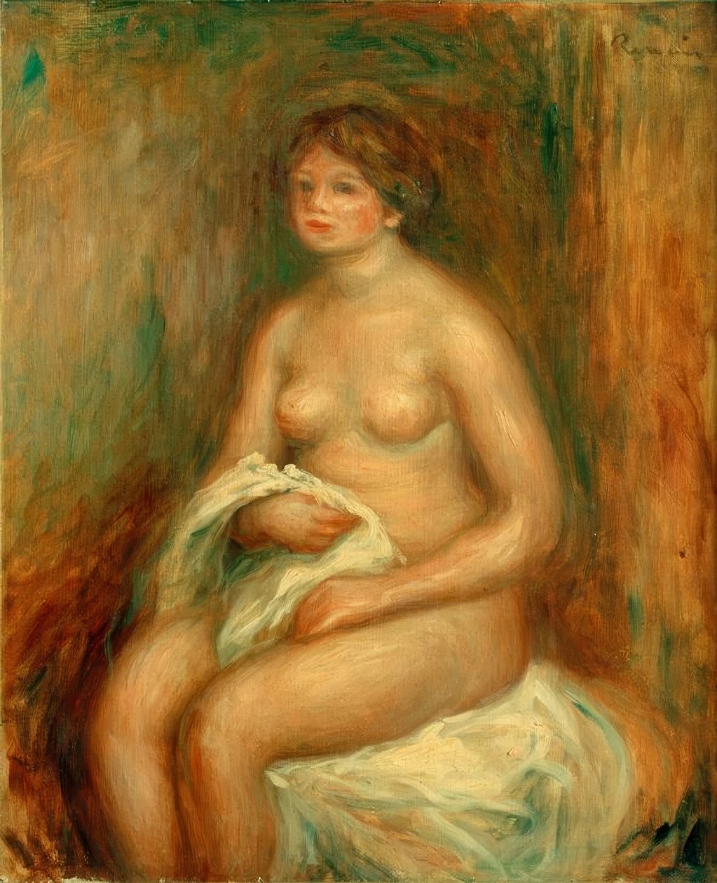 Kobieta w draperii autorstwa Pierre Auguste Renoir