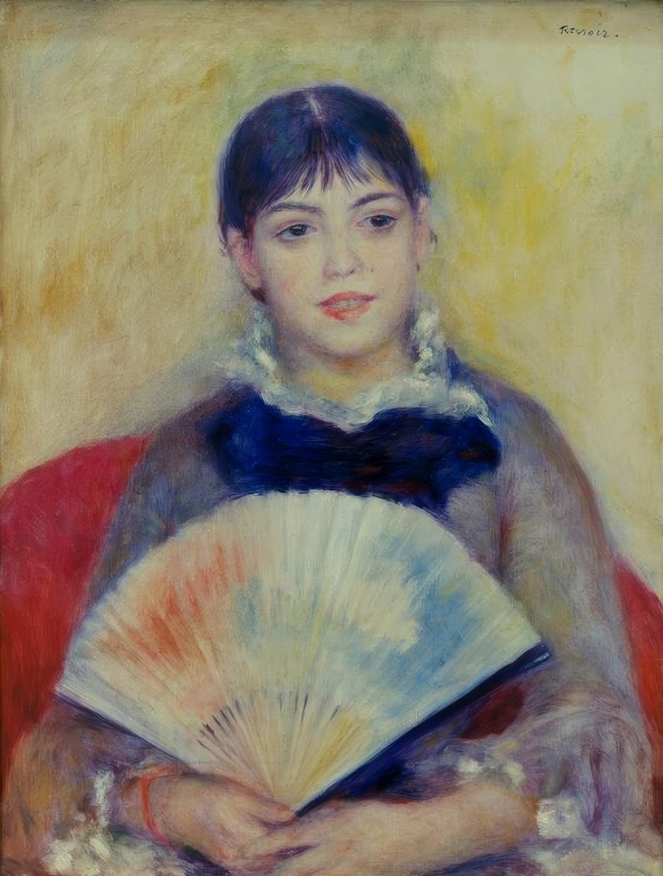 Kobieta z wentylatorem autorstwa Pierre Auguste Renoir