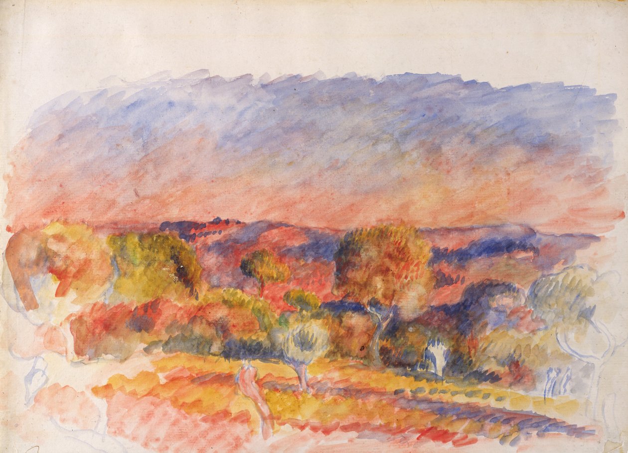 Krajobraz, 1889. autorstwa Pierre Auguste Renoir