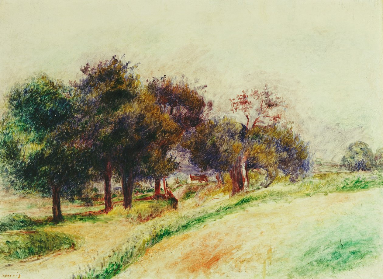 Krajobraz; wynagrodzenie, autorstwa Pierre Auguste Renoir