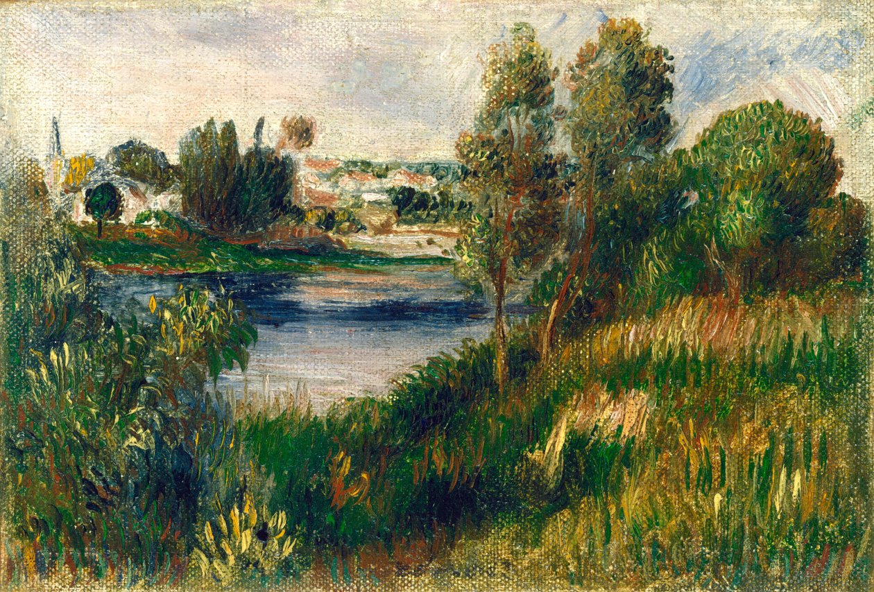 Krajobraz w Vétheuil, c. 1890. autorstwa Pierre Auguste Renoir