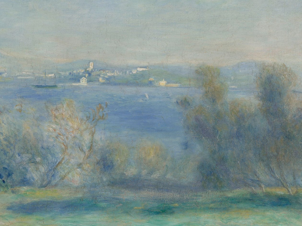 Krajobraz nad Morzem Śródziemnym (widok na Tulon) autorstwa Pierre Auguste Renoir