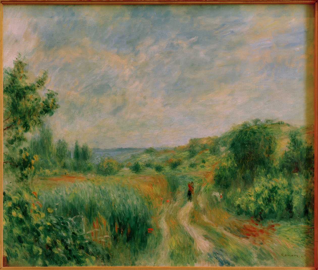Krajobraz w pobliżu Essoyes autorstwa Pierre Auguste Renoir