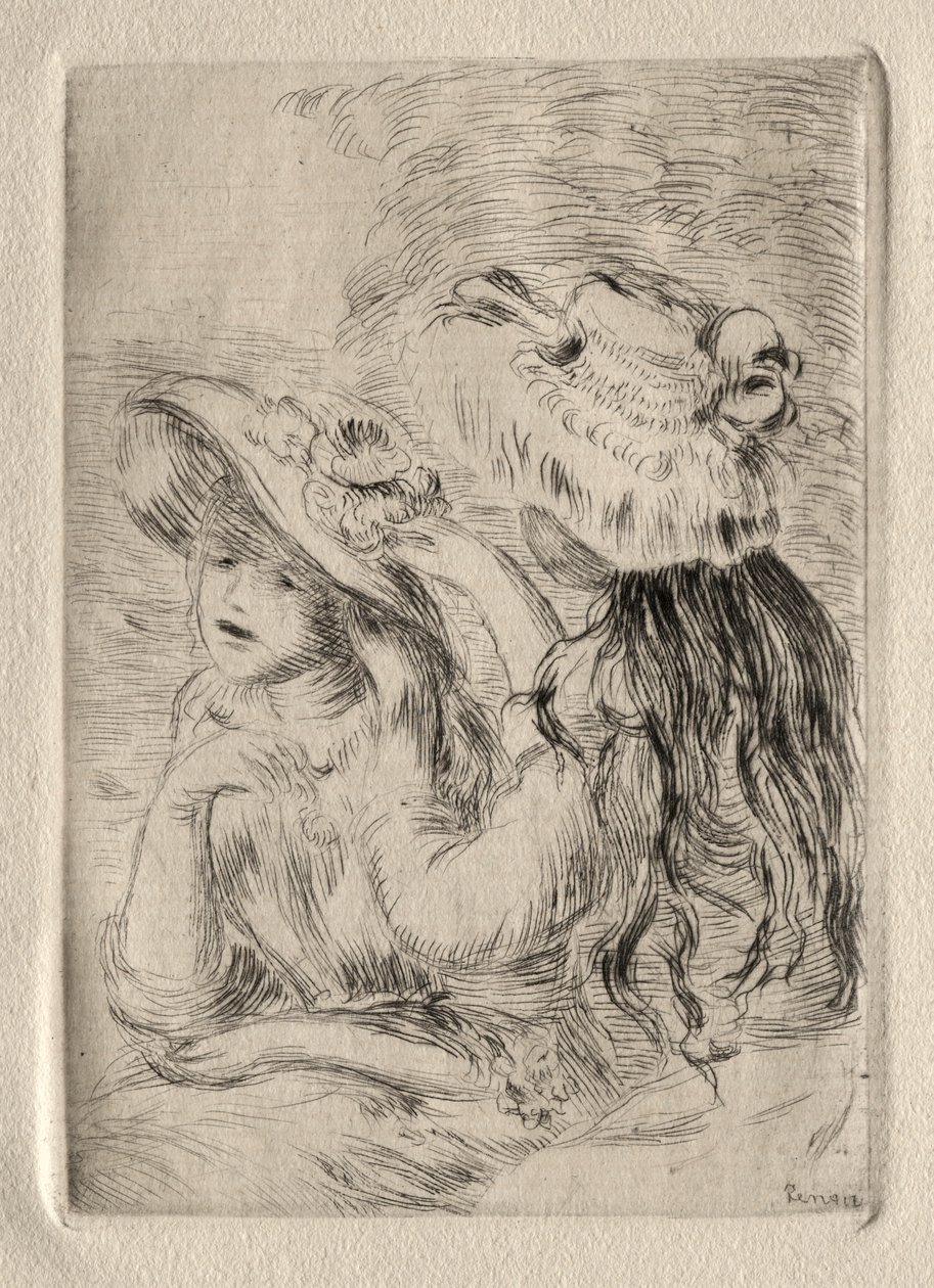 Le Chapeau epinglé (akwaforta) autorstwa Pierre Auguste Renoir
