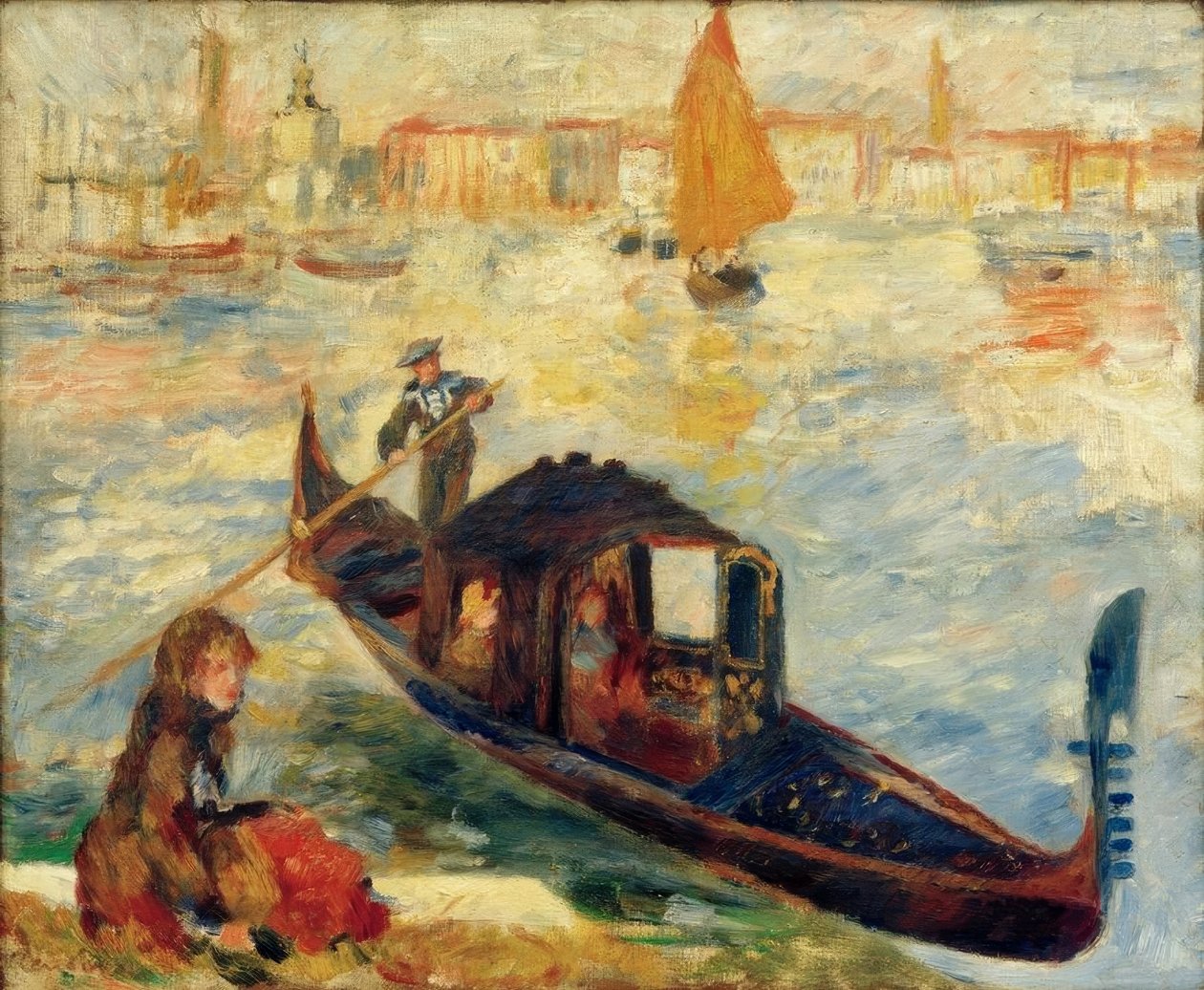 Canal Grande, Wenecja (Gondola) autorstwa Pierre Auguste Renoir