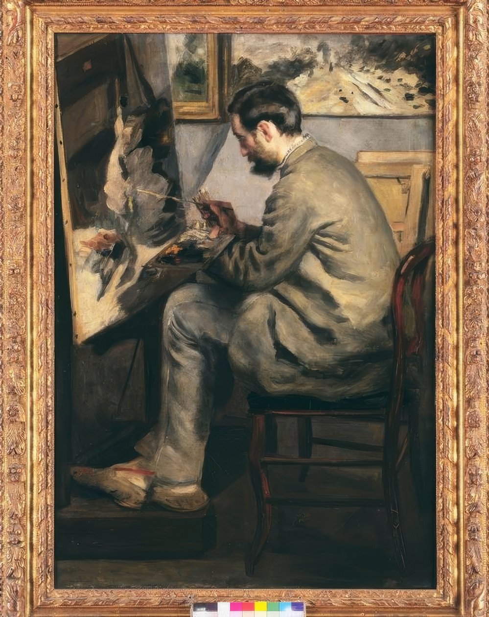 Czapla z rozpostartymi skrzydłami autorstwa Pierre Auguste Renoir