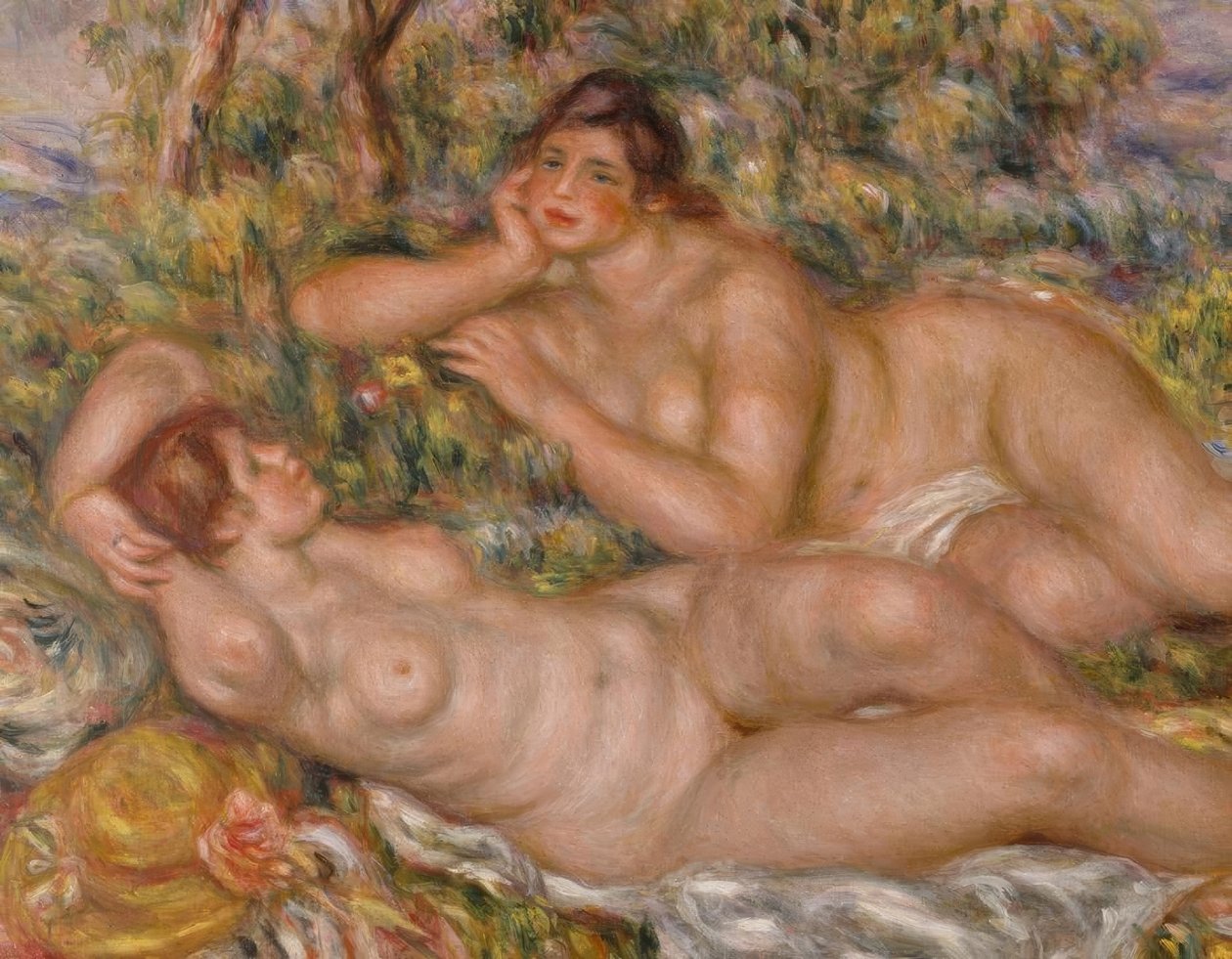 Pływacy autorstwa Pierre Auguste Renoir