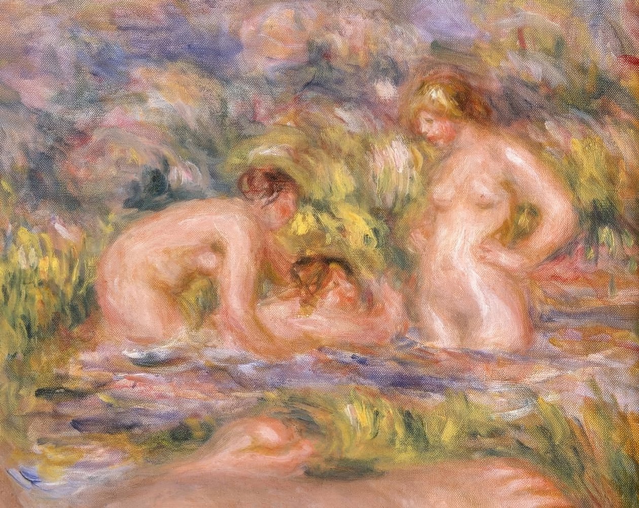 Pływacy autorstwa Pierre Auguste Renoir
