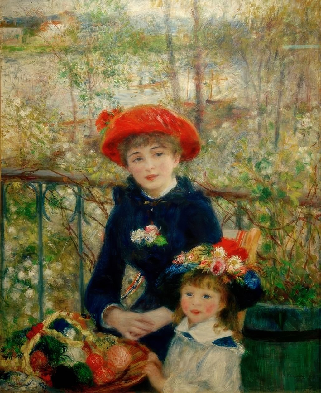 Dwie siostry (na tarasie) autorstwa Pierre Auguste Renoir