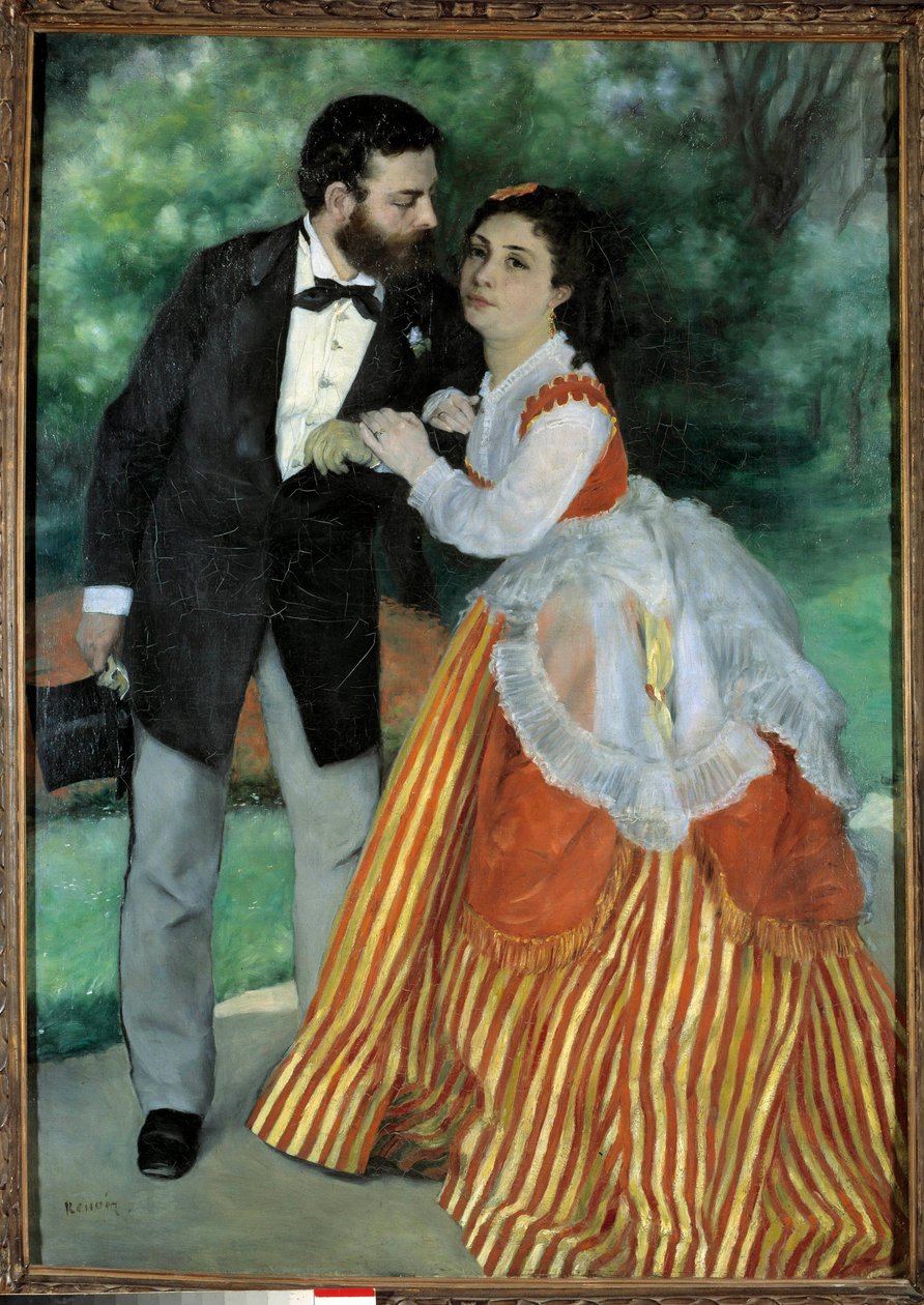 Les fiances, monsieur et madame Sisley Portraits de Alfred Sisley (1839-1899), impresjonistyczny malarz narodowości angielskiej i jego przyszła żona Eugenie Lescouezec. Obraz Pierre