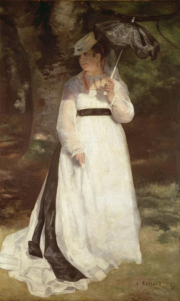 Lise z parasolem autorstwa Pierre Auguste Renoir