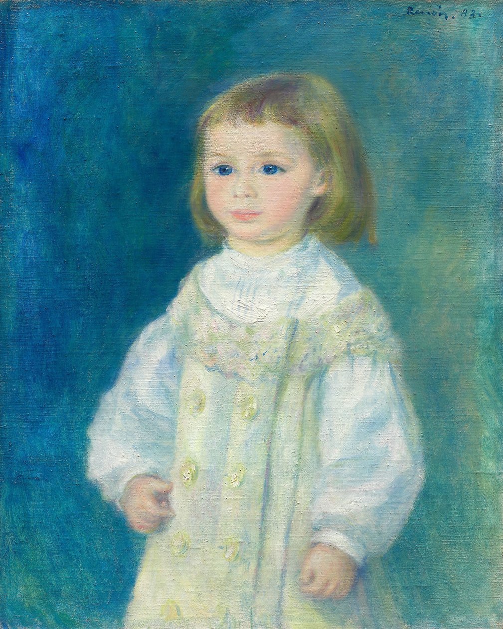 Lucie Berard (Dziecko w bieli) autorstwa Pierre Auguste Renoir