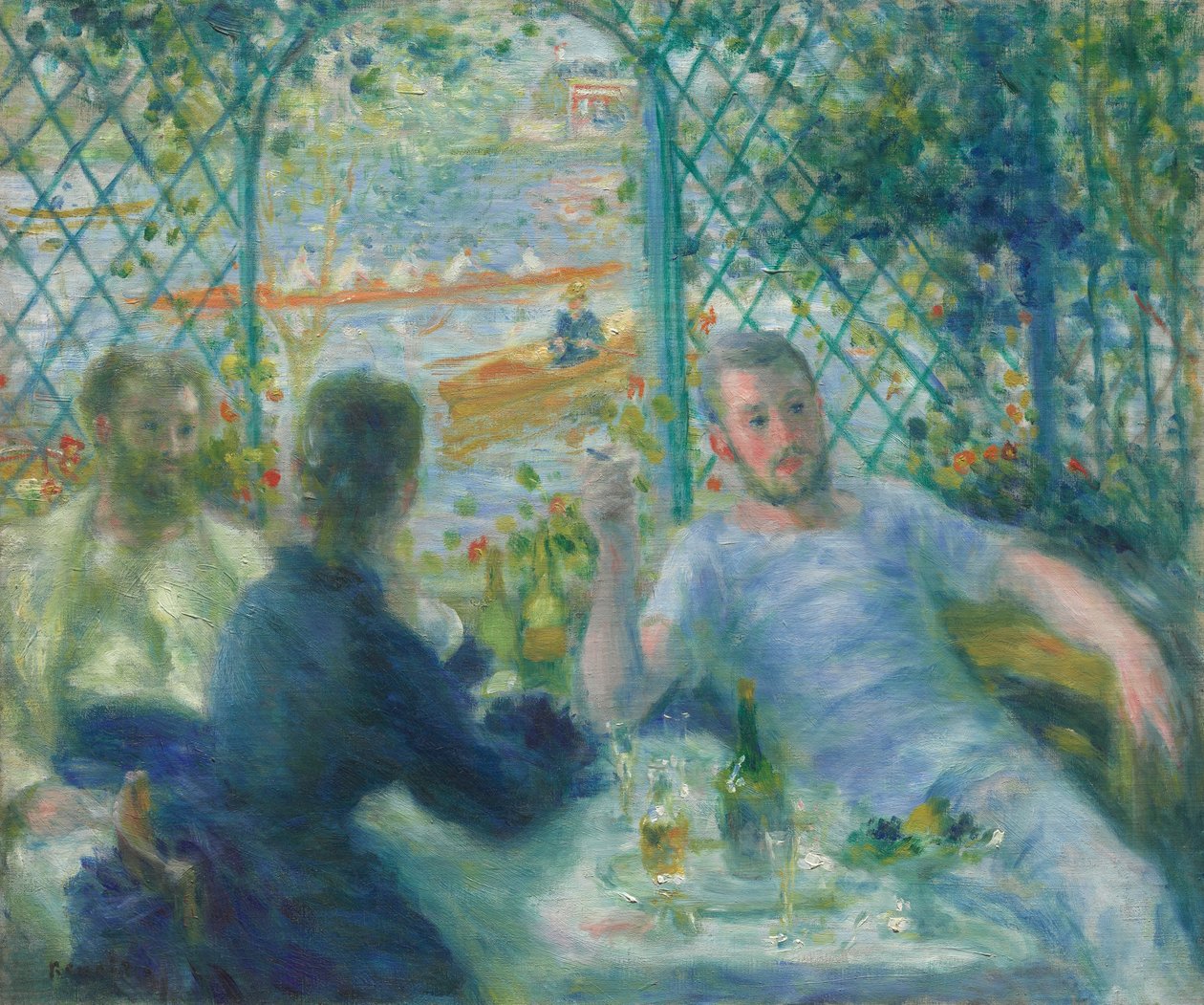 Lunch w restauracji Fournaise (lunch dla wioślarzy) autorstwa Pierre Auguste Renoir