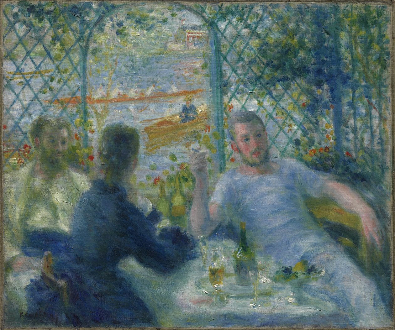 Lunch w restauracji Fournaise (Lunch wioślarzy) autorstwa Pierre Auguste Renoir