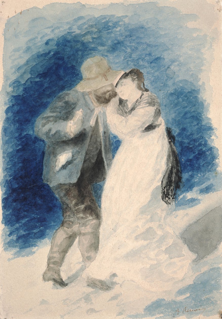 Pan Jules Le Coeur i Pani Clemence Trehot autorstwa Pierre Auguste Renoir