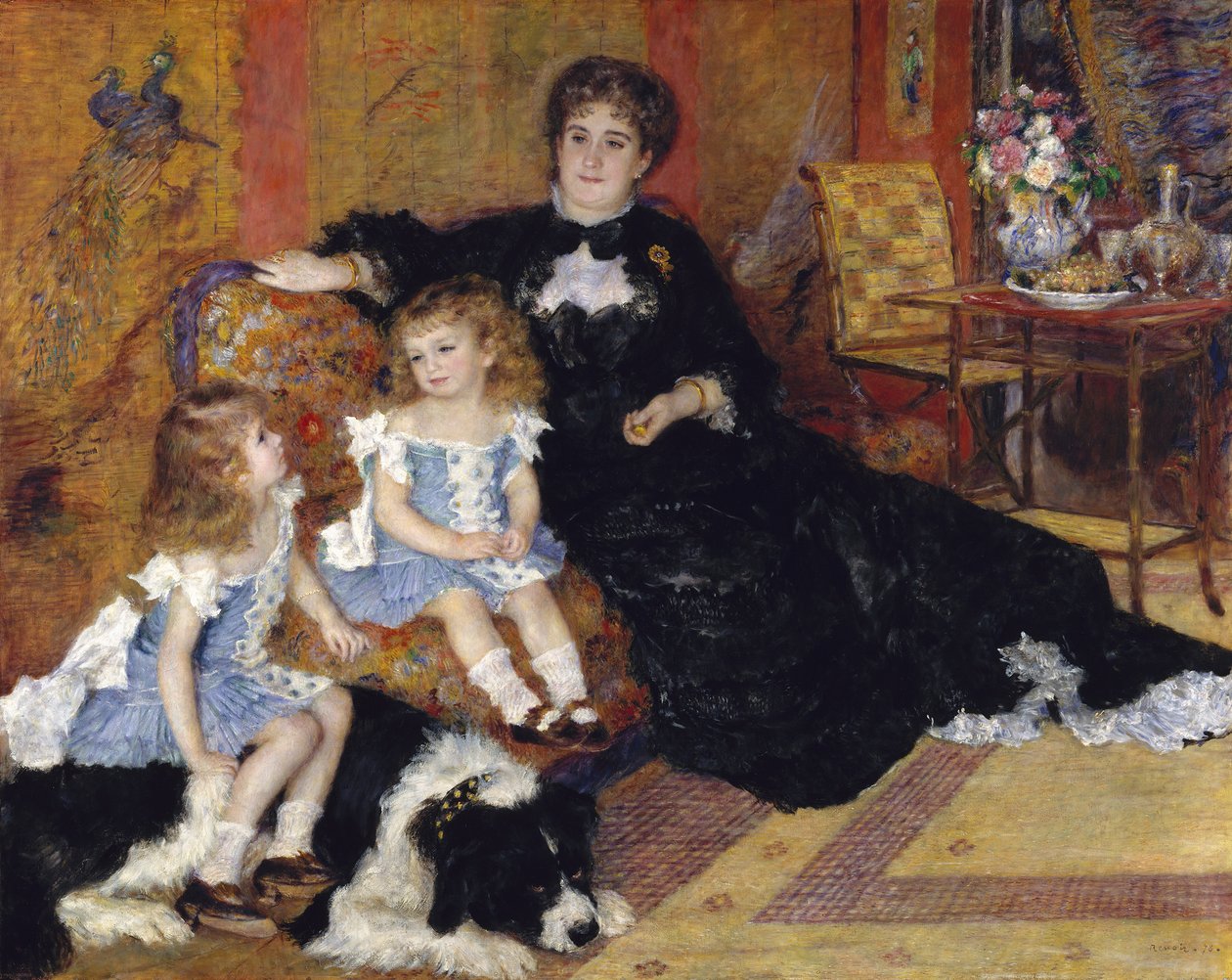 Madame Georges Charpentier Marguerite-Louise Lemonnier, 1848-1904..., 1878. autorstwa Pierre Auguste Renoir
