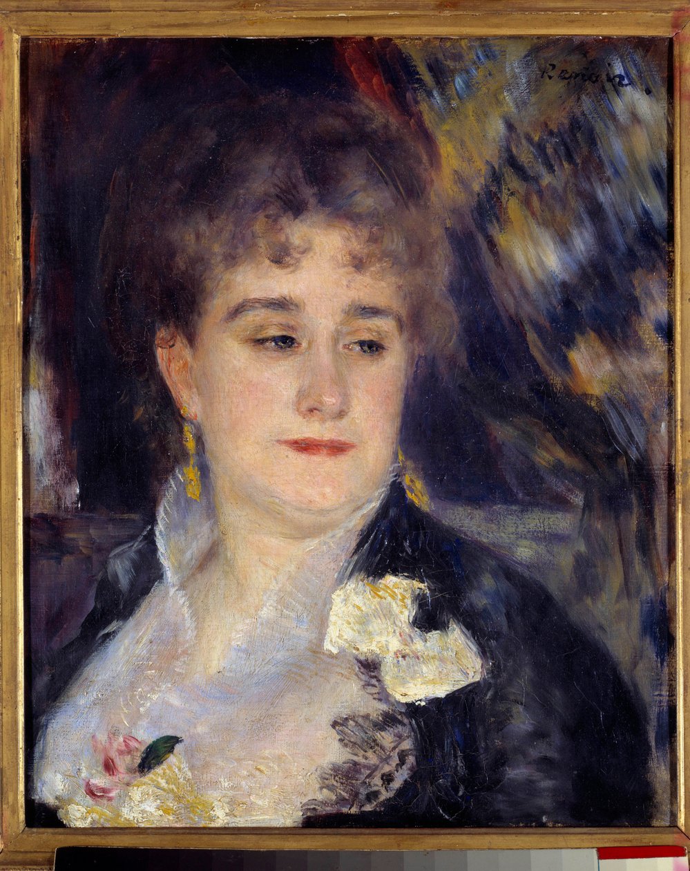 Madame Georges Charpentier, Obraz Pierre Auguste Renoir (1841-1919) 1876 - 1877, 0,46 x 0,38 m, Paryż, musee d