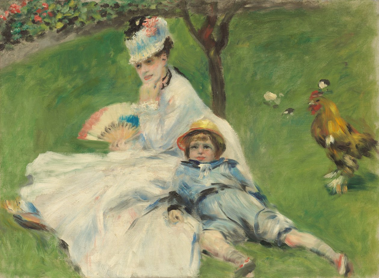 Madame Monet i jej syn autorstwa Pierre Auguste Renoir