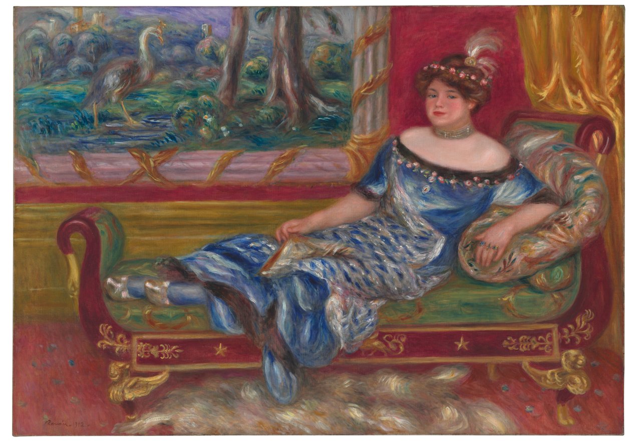 Madame de Galéa przy południku, 1912 autorstwa Pierre Auguste Renoir
