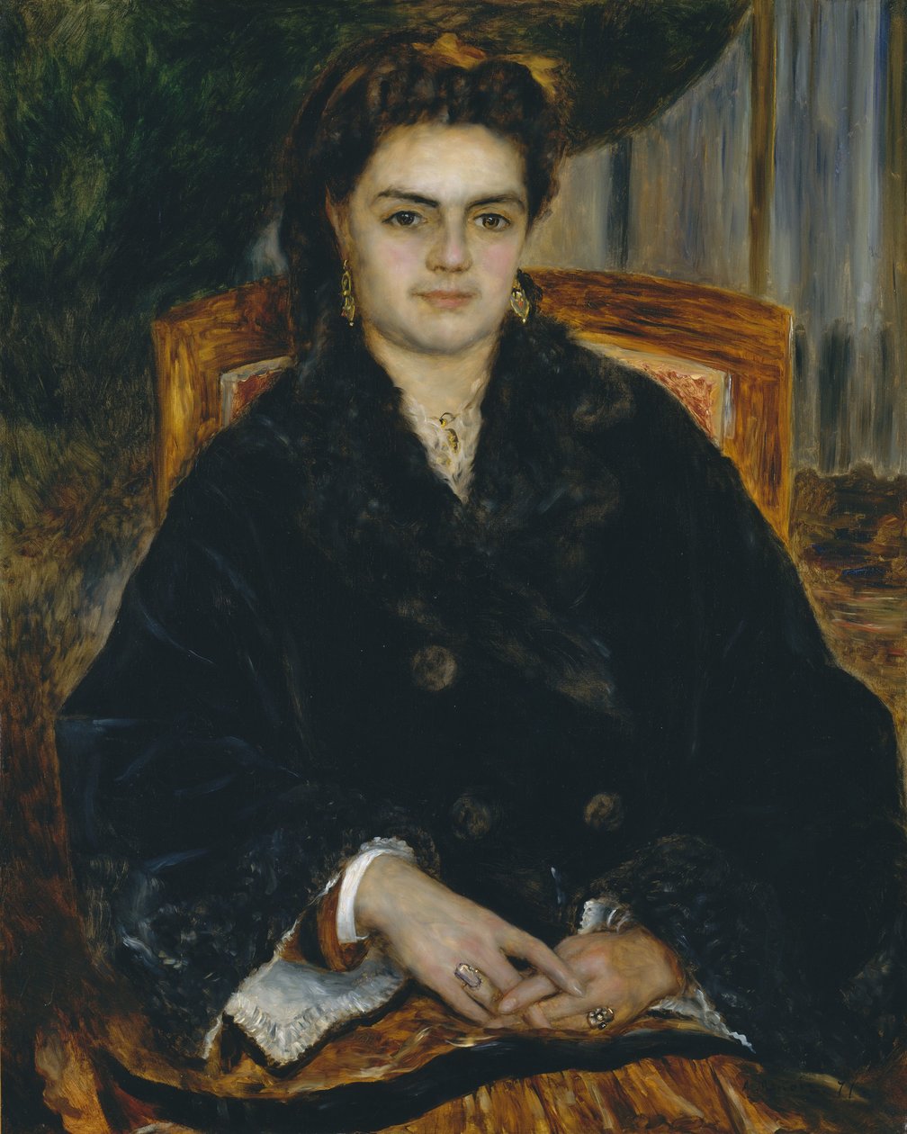 Madame Édouard Bernier Marie-Octavie-Stephanie Laurens, 1838-1920, 1871. autorstwa Pierre Auguste Renoir