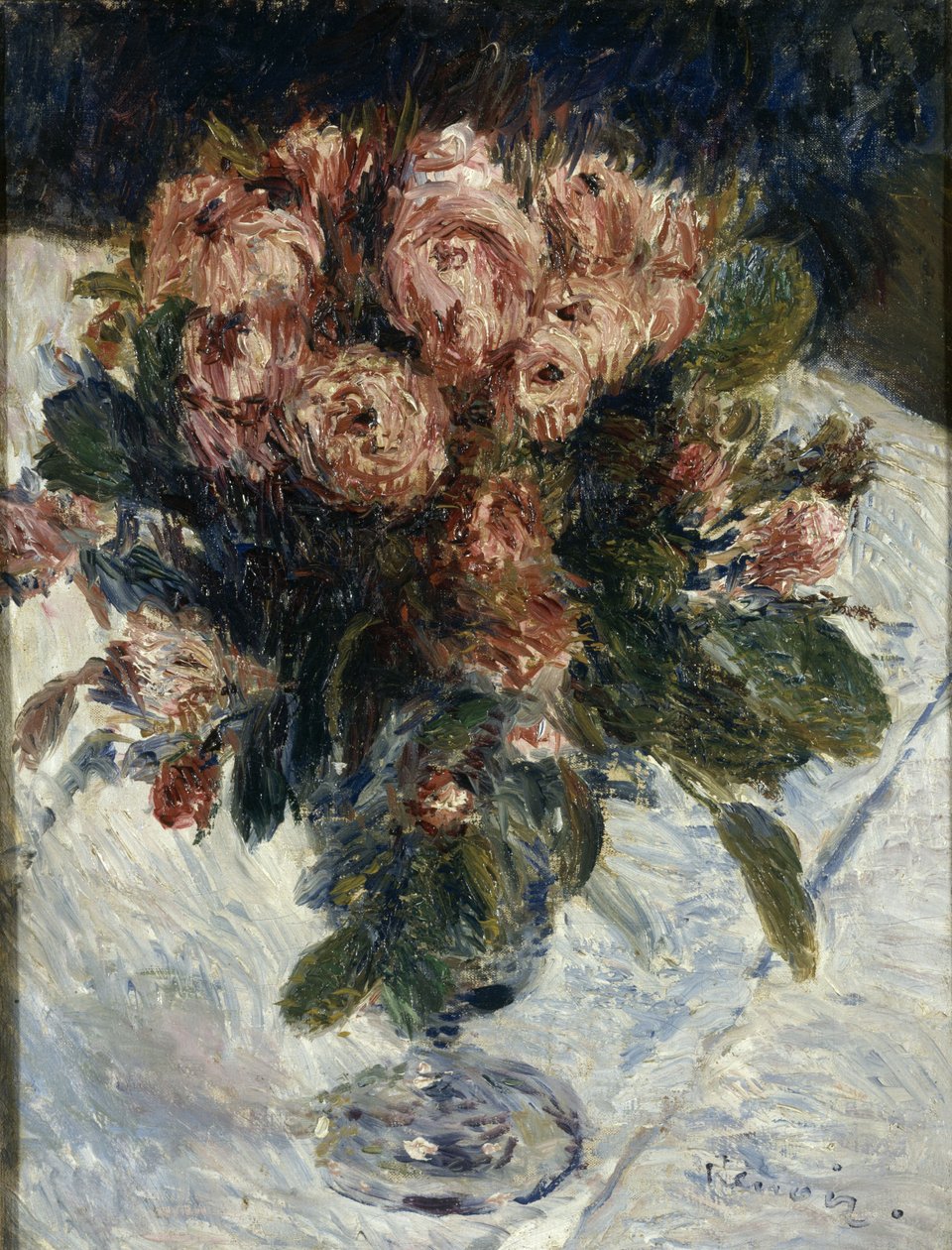 Mchowe Róże, ok. 1890 autorstwa Pierre Auguste Renoir