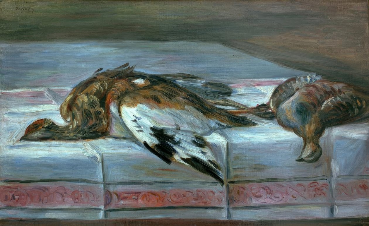 Martwa natura z bażantem i kuropatwą autorstwa Pierre Auguste Renoir