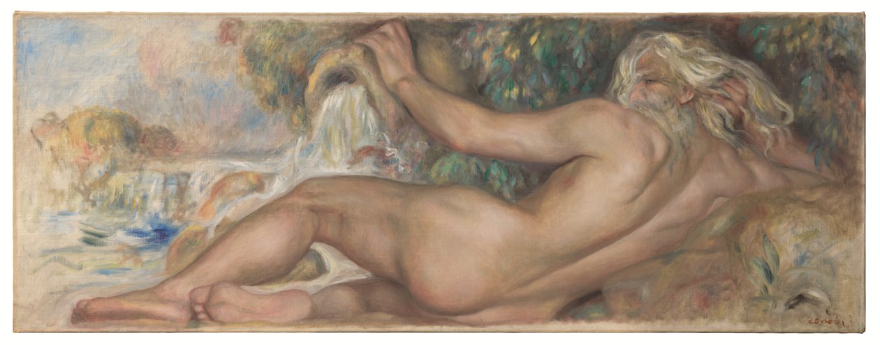 Akt w krajobrazie lub rzece autorstwa Pierre Auguste Renoir