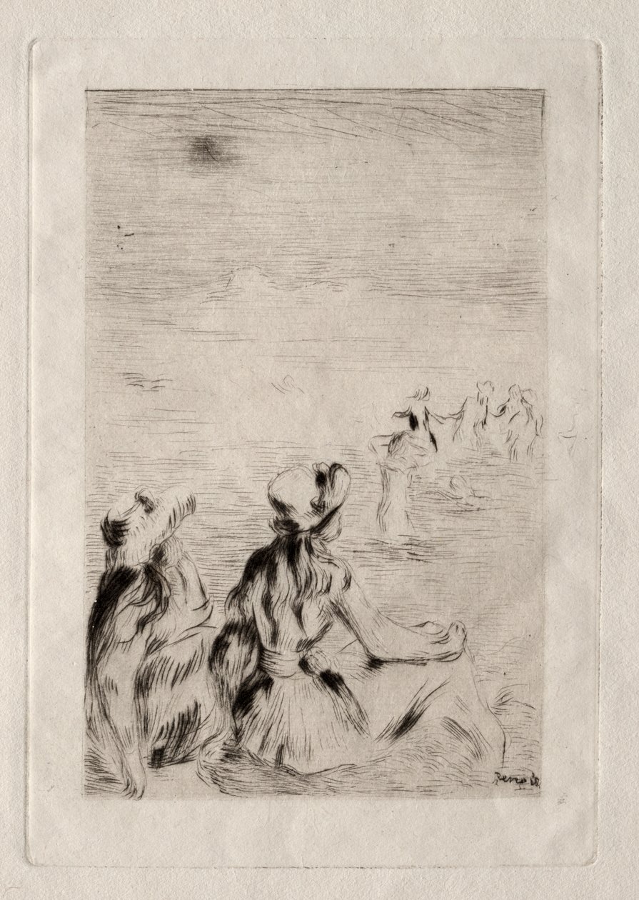Na plaży w Berneval autorstwa Pierre Auguste Renoir
