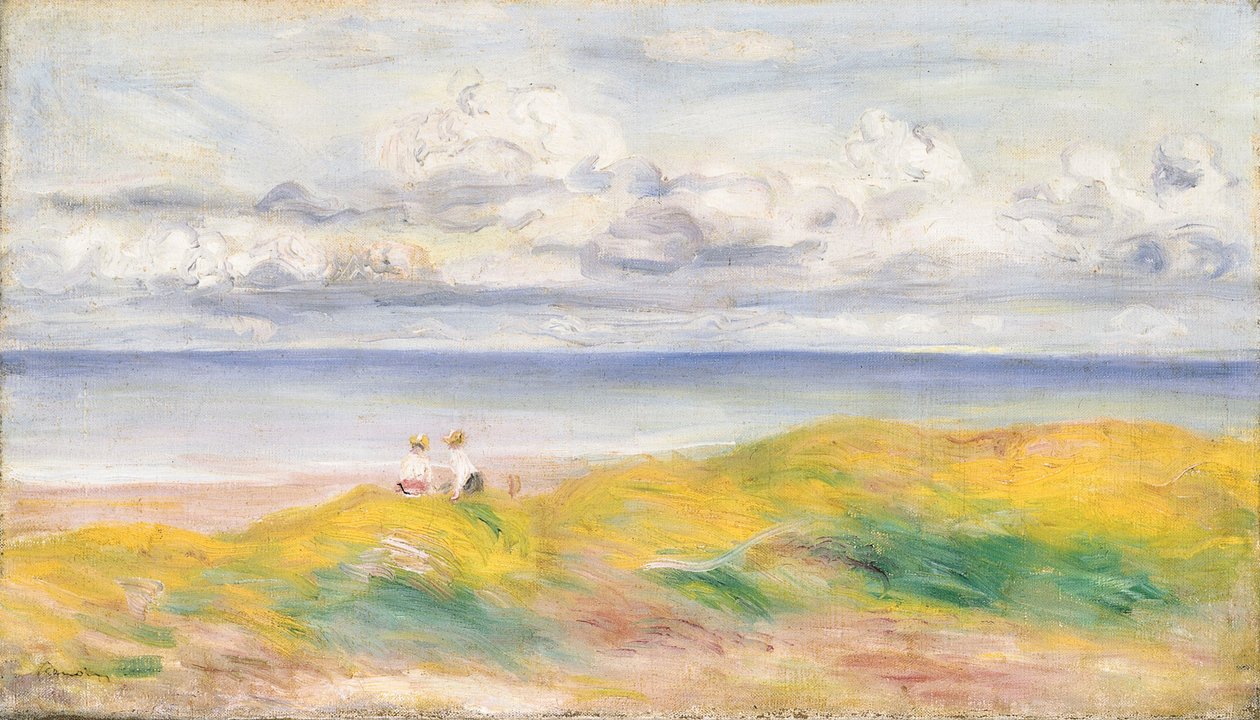 Na klifach; Na klifie, 1880 autorstwa Pierre Auguste Renoir