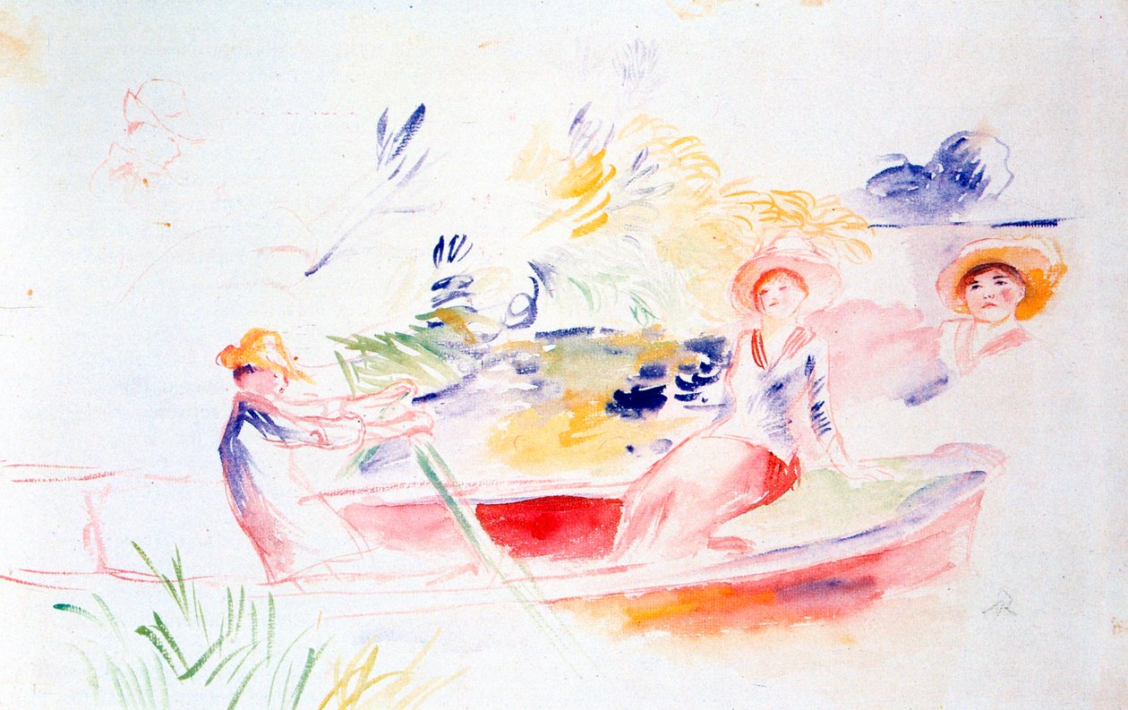 Na brzegu rzeki, XX wiek autorstwa Pierre Auguste Renoir