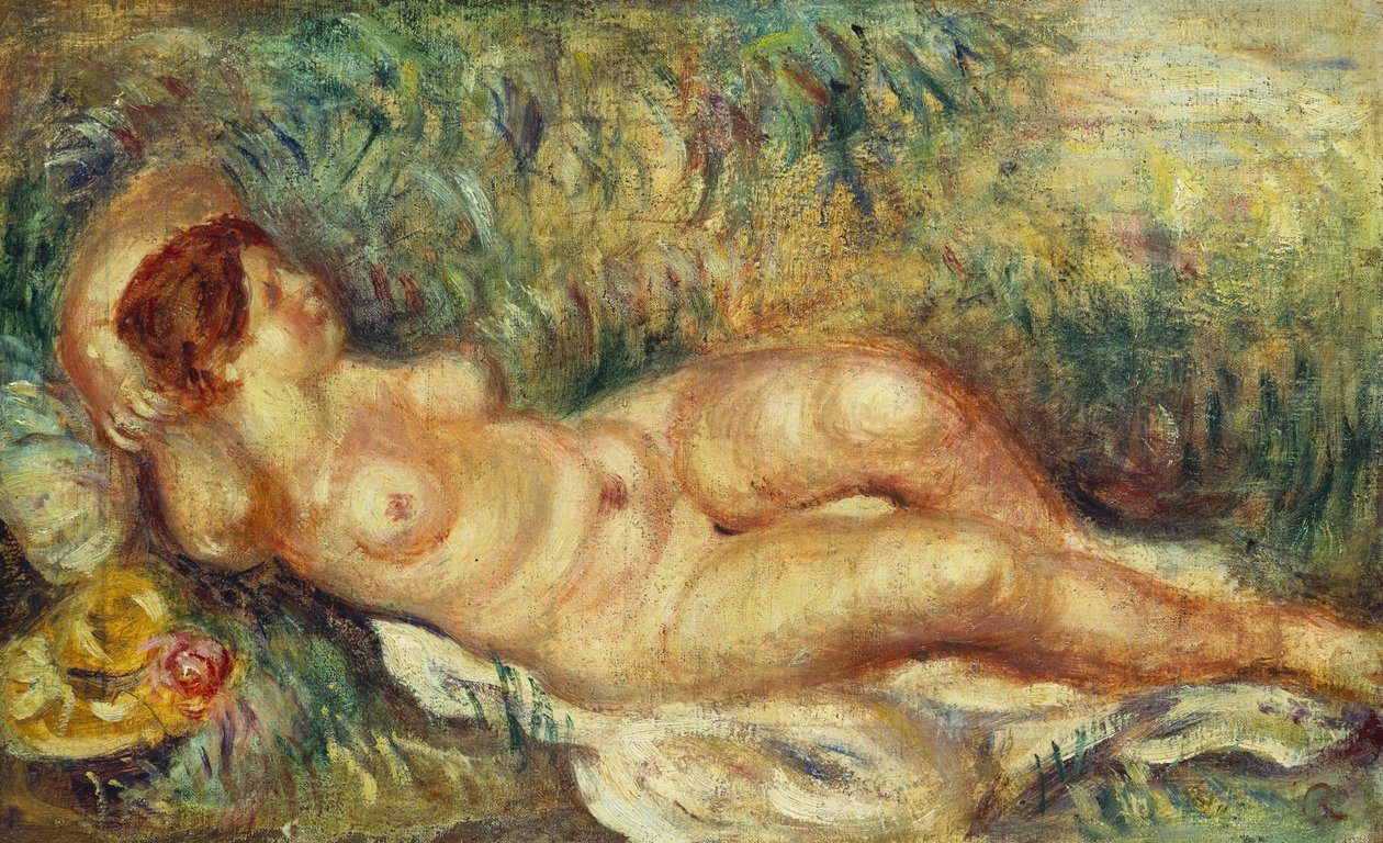 Wyciągnięty nago autorstwa Pierre Auguste Renoir