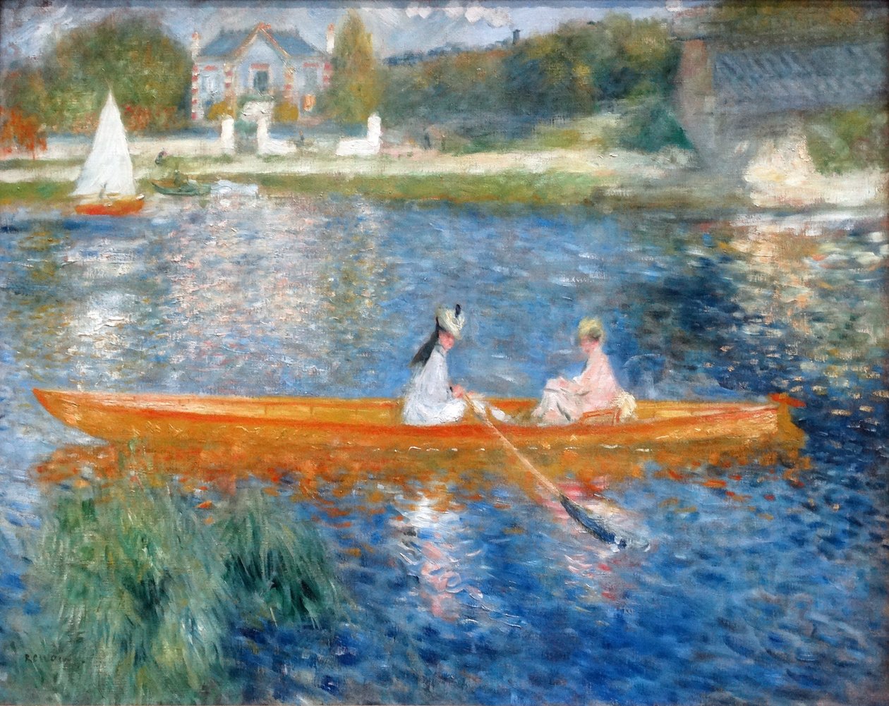 Obraz zatytułowany „The Skiff (La Yole)” Pierre-Auguste Renoir autorstwa Pierre Auguste Renoir