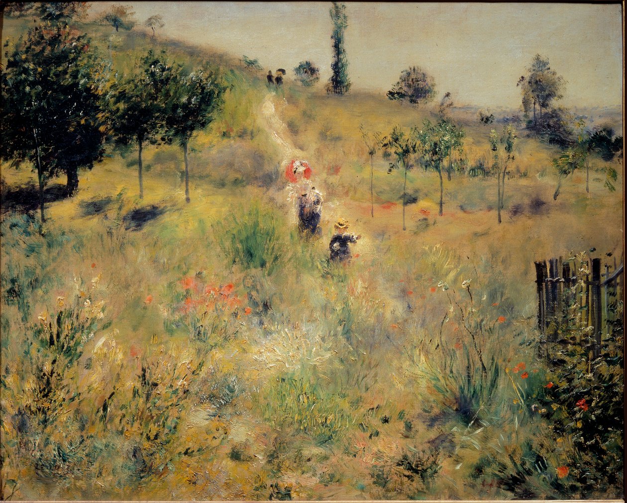 Ścieżka wznosząca się w wysokich ziołach autorstwa Pierre Auguste Renoir