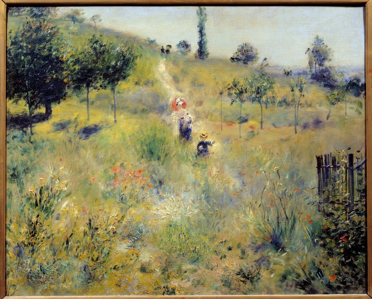 Ścieżka wznosząca się w wysokich ziołach Obraz Pierre Auguste Renoir (1841-1919) 1875 Nd. 0,6x0,74 m Paryż, musee d