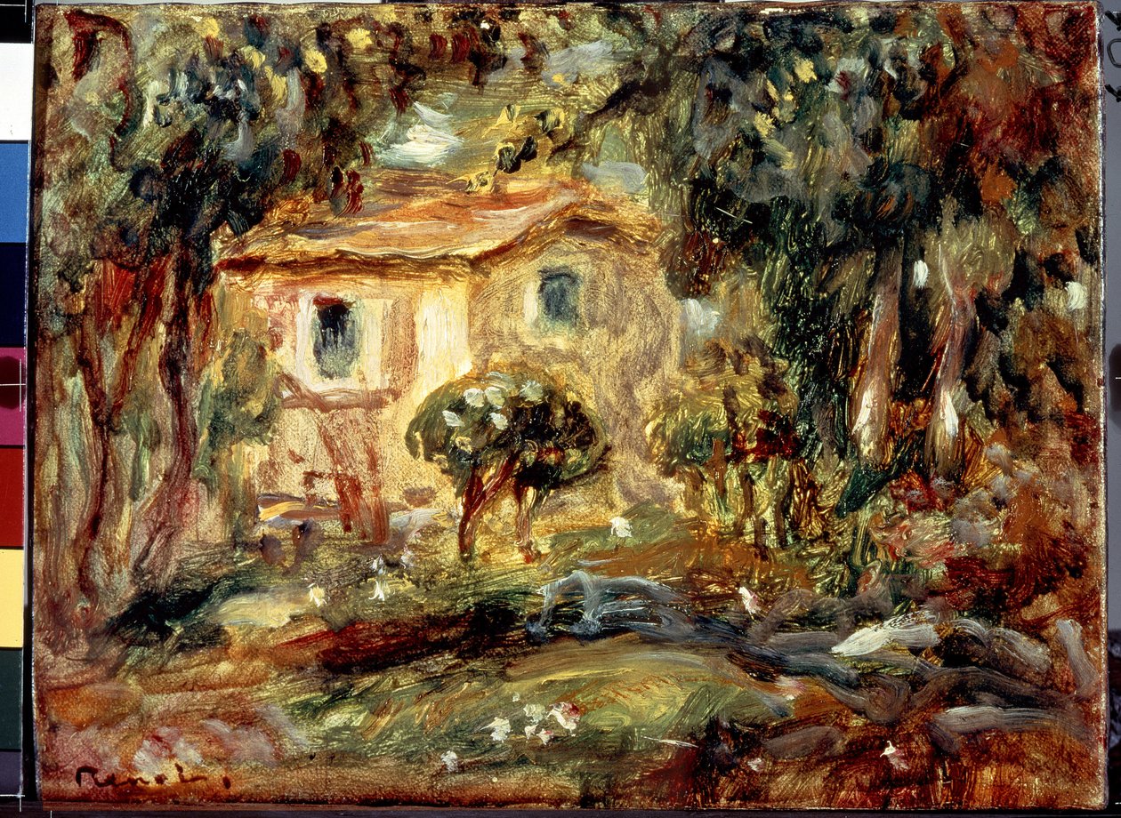 Wieś. Le Canet. Obraz Pierre Auguste Renoir (Pierre-Auguste Renoir autorstwa Pierre Auguste Renoir