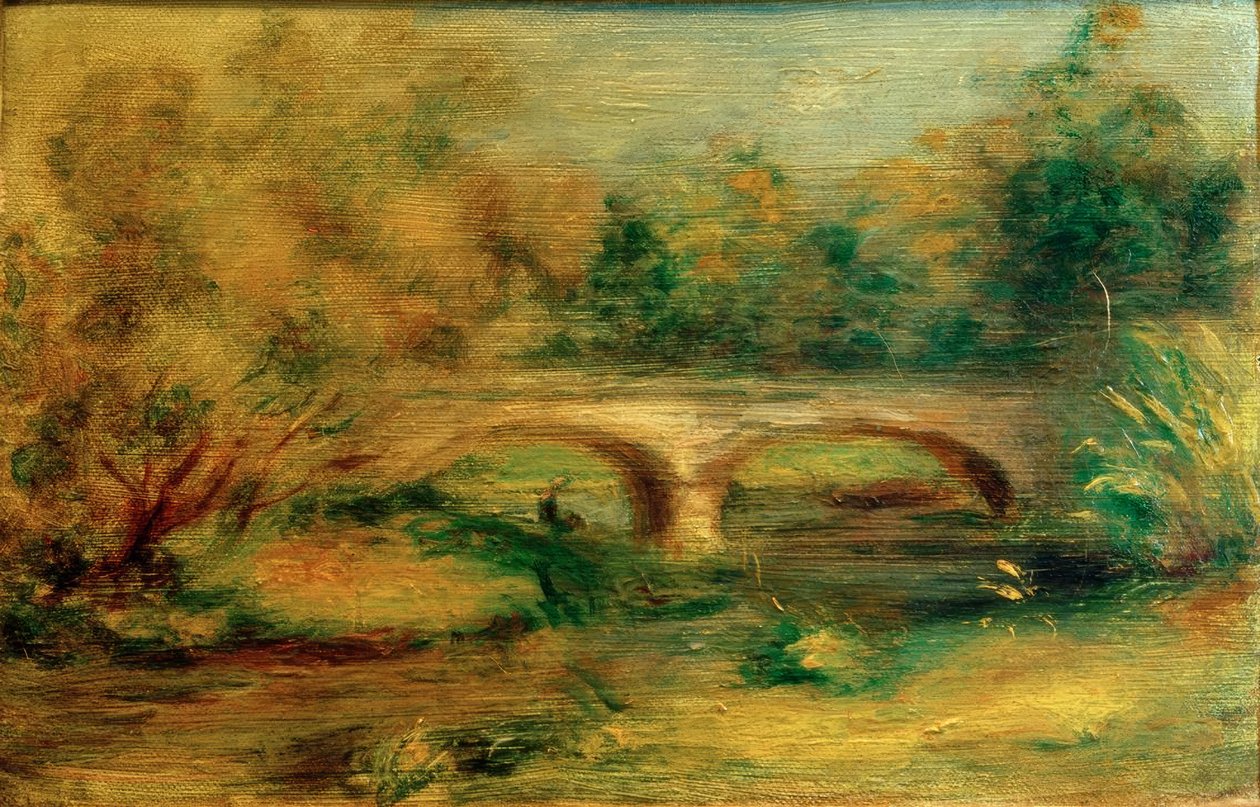 Krajobraz z mostem autorstwa Pierre Auguste Renoir