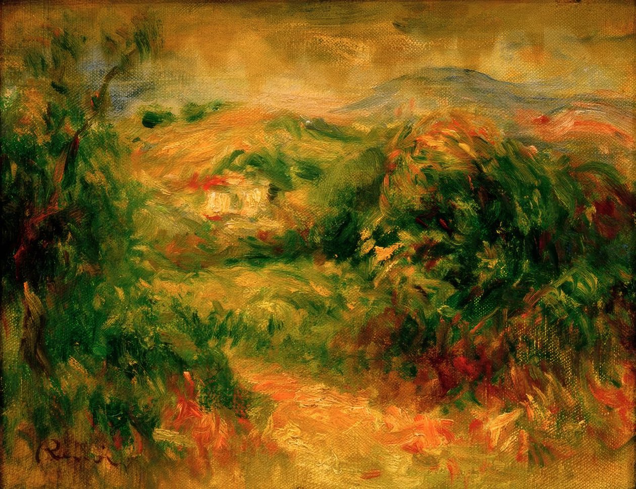 Krajobraz Crosse-Cagnes autorstwa Pierre Auguste Renoir