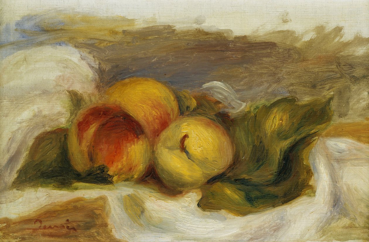 Brzoskwinie; Les Peches, ok.1898 autorstwa Pierre Auguste Renoir