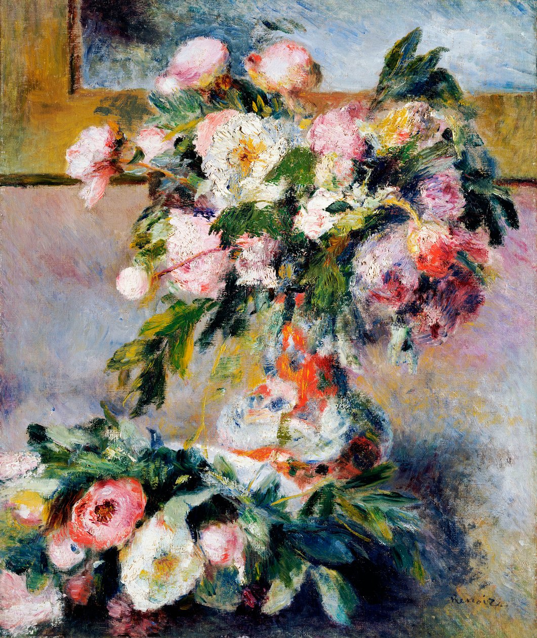 Piwonie, 1878 autorstwa Pierre Auguste Renoir