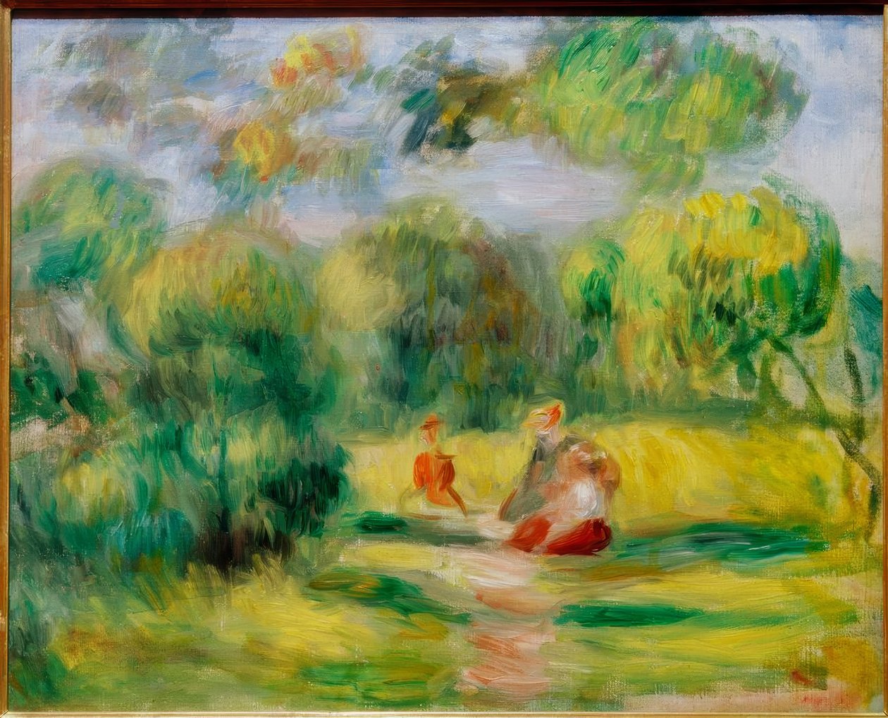 Postacie w krajobrazie autorstwa Pierre Auguste Renoir