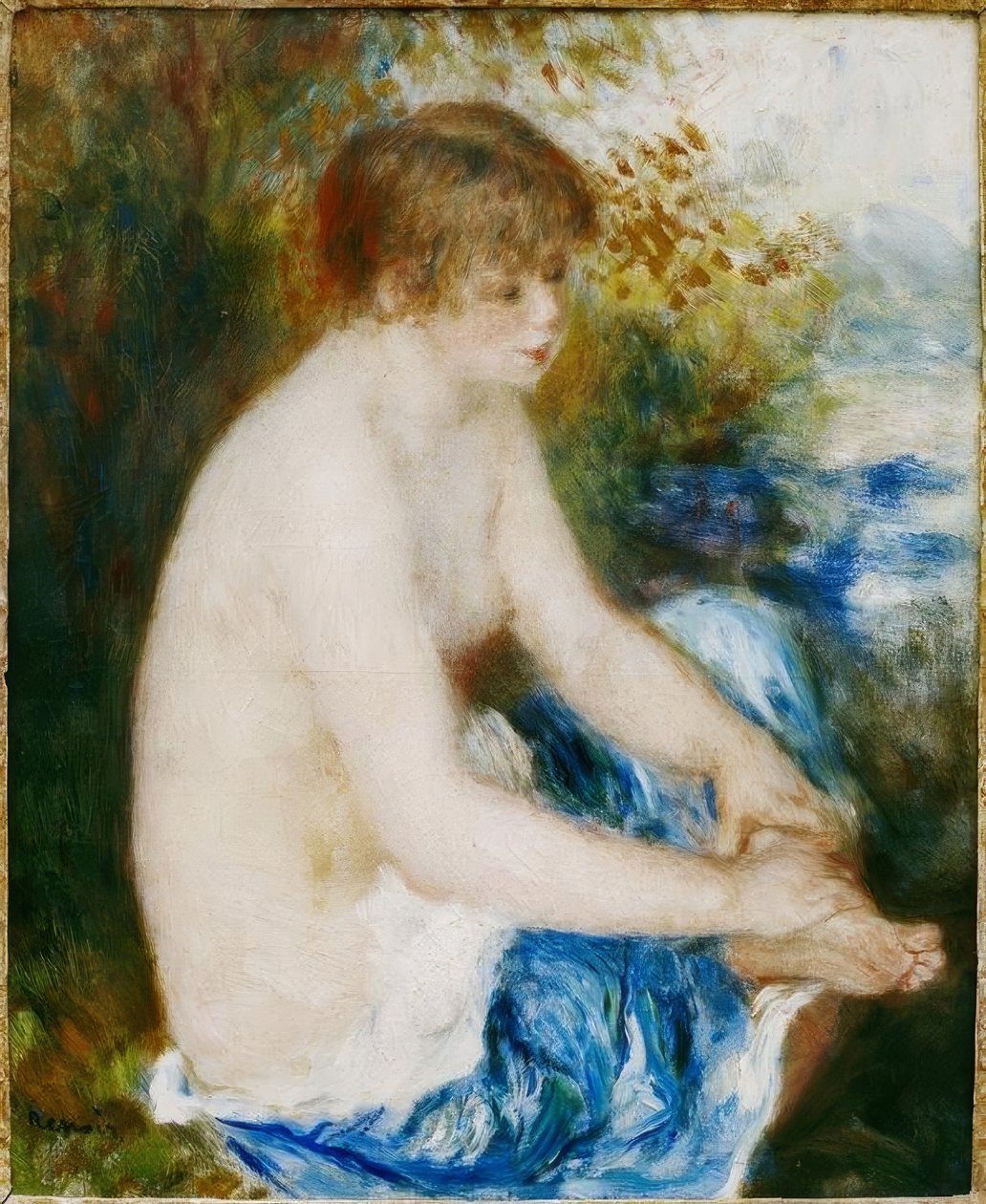 Mały niebieski nago autorstwa Pierre Auguste Renoir