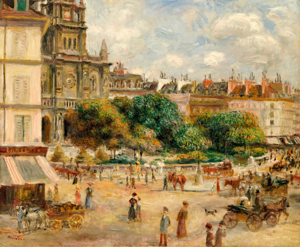 Plac Trójcy, 1893 autorstwa Pierre Auguste Renoir
