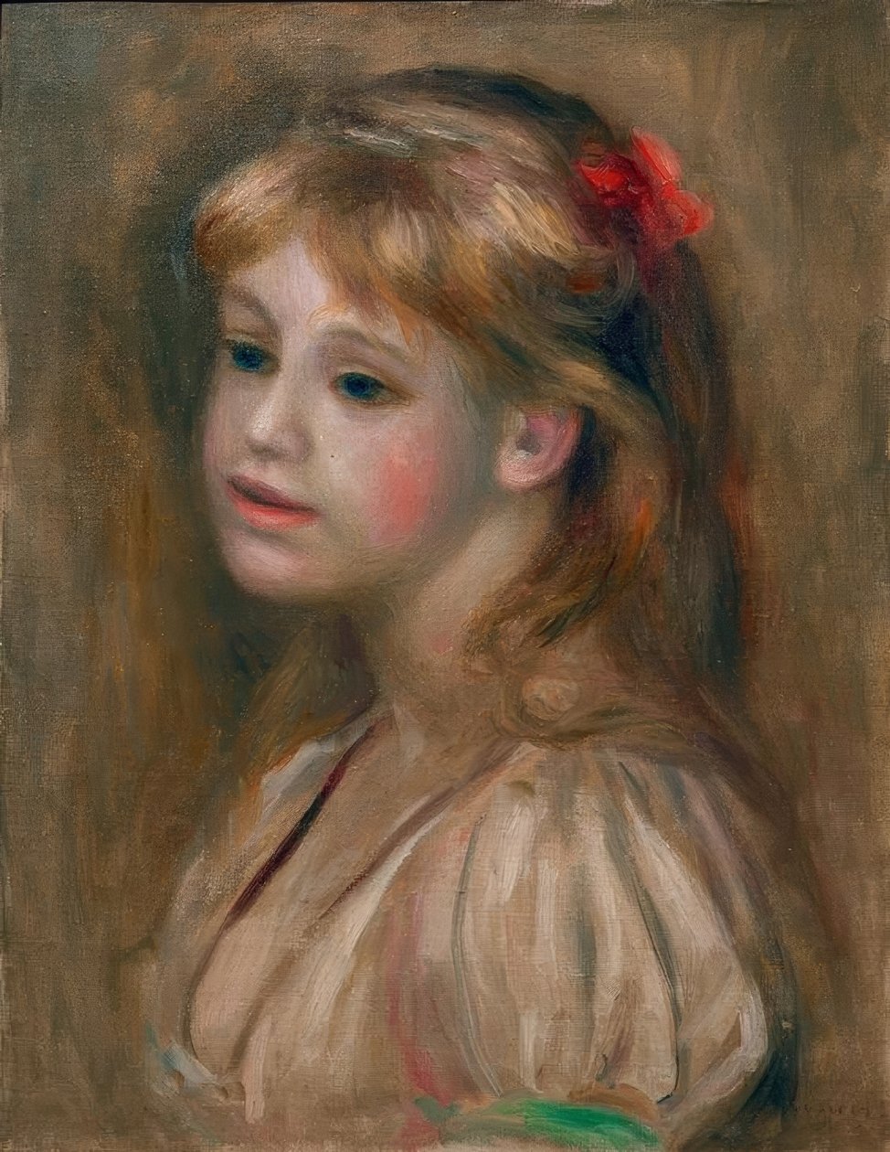 Portret dziewczyny autorstwa Pierre Auguste Renoir