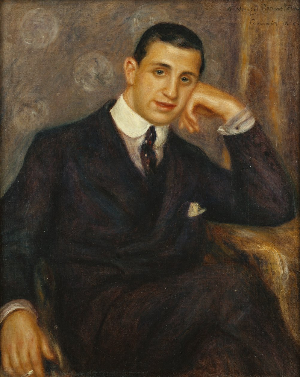 Portret Henryka Bernsteina, 1910 autorstwa Pierre Auguste Renoir