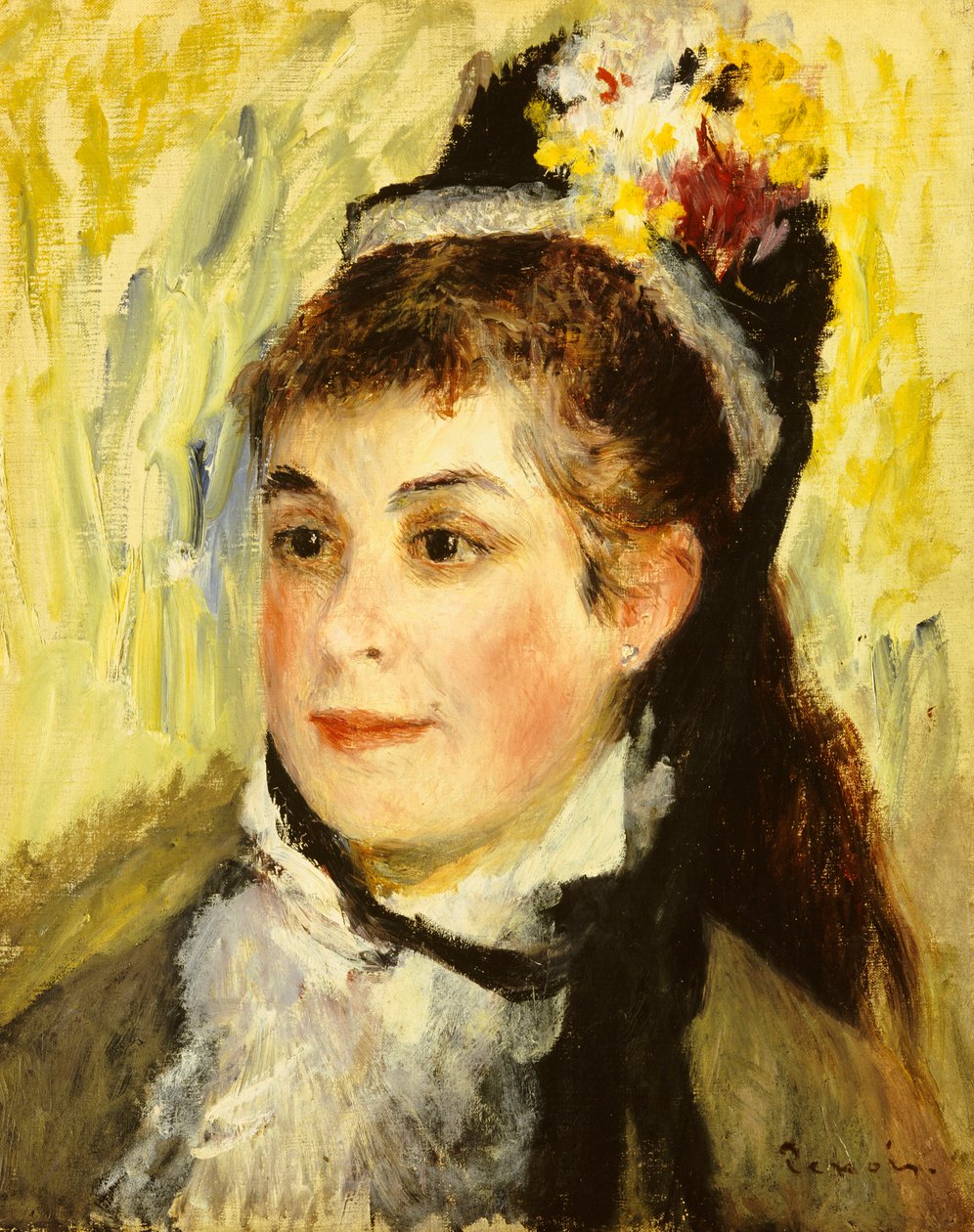 Portret Madame Edmond Renoir, 1876 autorstwa Pierre Auguste Renoir