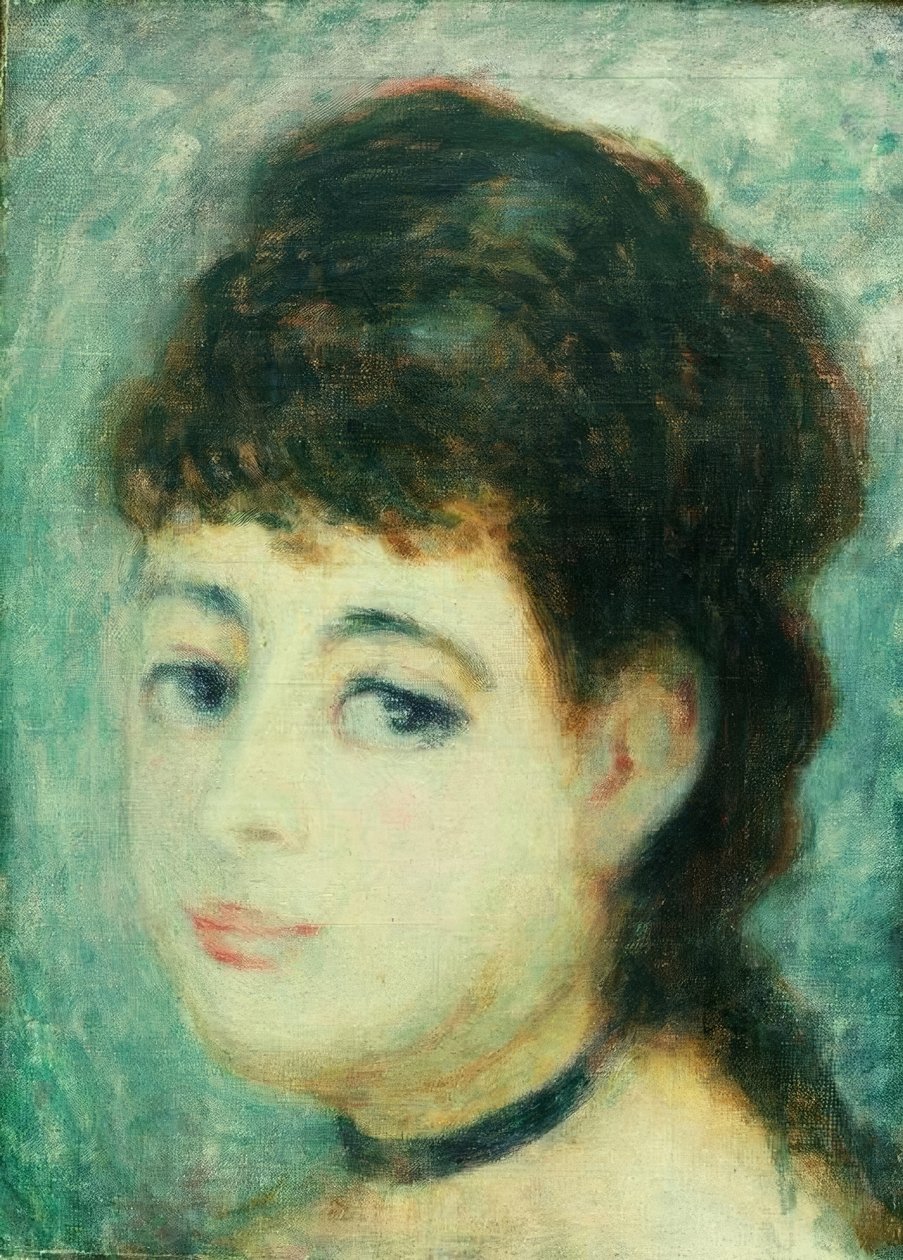Portret młodej kobiety. paryski autorstwa Pierre Auguste Renoir