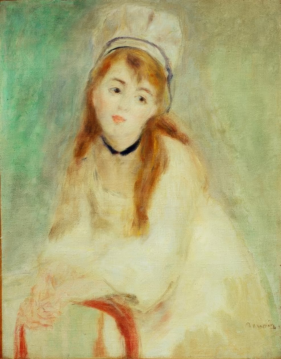 Portret młodej kobiety. Symfonia w bieli autorstwa Pierre Auguste Renoir