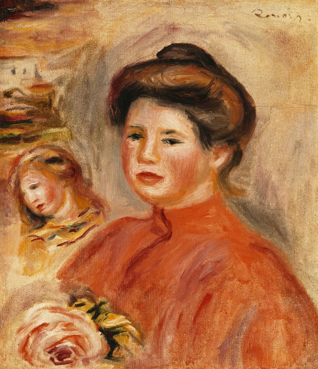 Portret Gabrieli; Portret Gabrieli, 1907 autorstwa Pierre Auguste Renoir